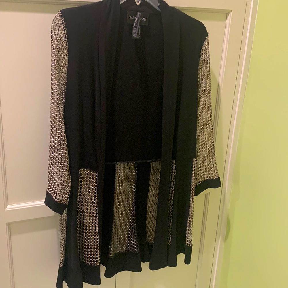 Frank Lyman open jacket with gold tone design
